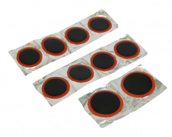 bandenplakkersset 25/30 mm rubber zwart 10 stuks