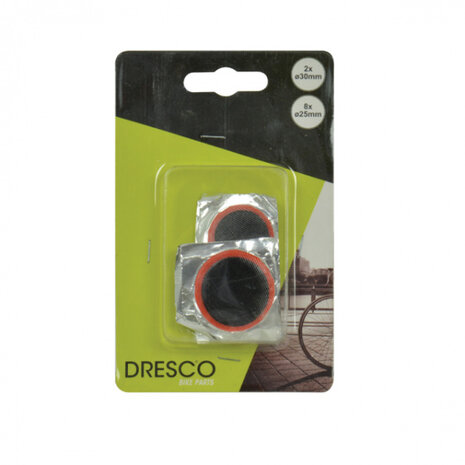 bandenplakkersset 25/30 mm rubber zwart 10 stuks