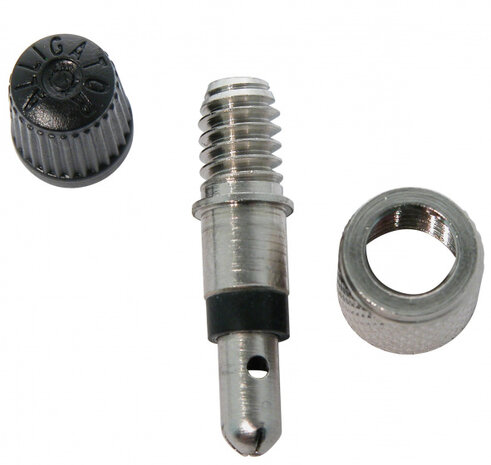 kogelventielen staal zwart/zilver 4 stuks