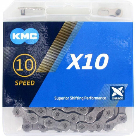 ketting X10 1/2 x 11/128 inch 114S 10 speed staal