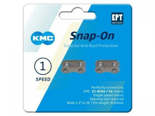 verbindingsschakel Snap-on breed 1/8 staal zilver 2 stuks