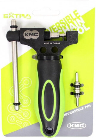 kettingpons 226 gram 1 - 12 speed RVS zwart/lime 2-delig