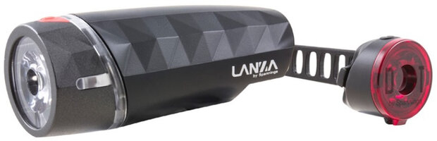 verlichtingsset Lanza XB led batterij zwart 5-delig