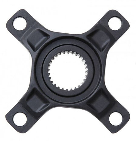 crank spider 104 mm Yamaha PW 4 arm aluminium zwart