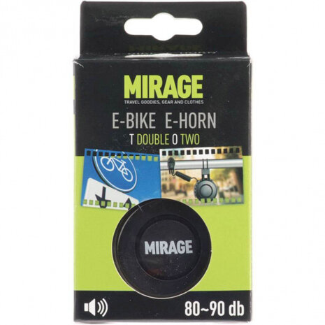 fietshoorn T-002 80/90dB 6,5 cm ABS/PC zwart 2-delig