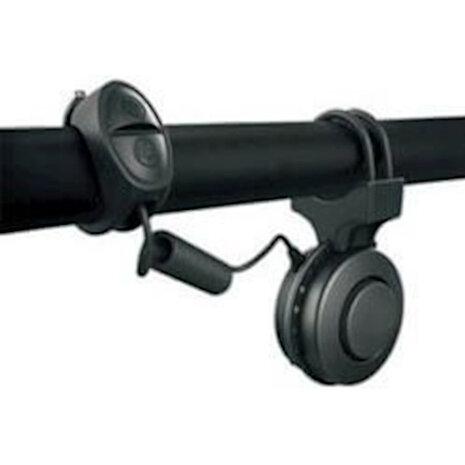 fietshoorn T-002 80/90dB 6,5 cm ABS/PC zwart 2-delig