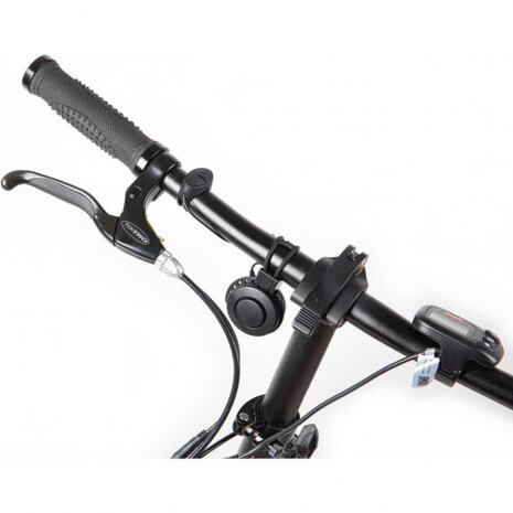 fietshoorn T-002 80/90dB 6,5 cm ABS/PC zwart 2-delig