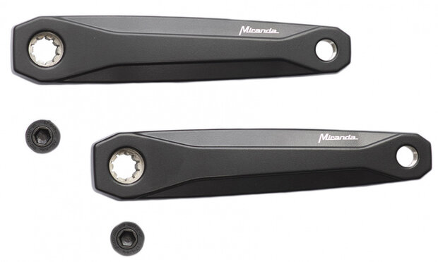 crankset Bosch3 Delta 170 mm/18,4 mm alu zwart 3-delig