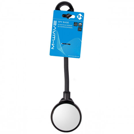 fietsspiegel Spy Base 3D 31,5 cm glas matzwart