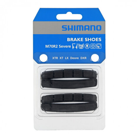 remblokrubbers M70R2 velgrem rubber zwart 4 stuks