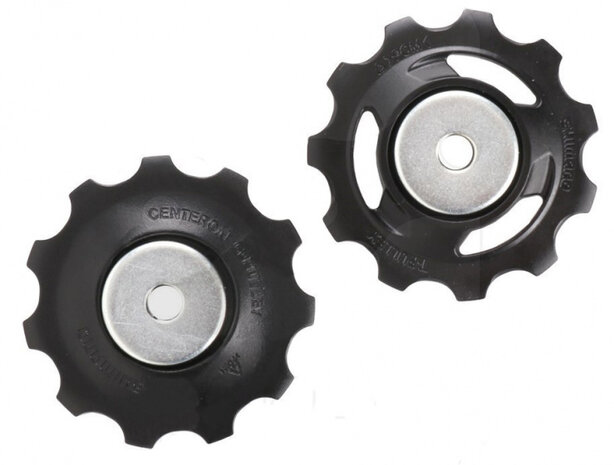 derailleurwielset GRX RD-RX400 staal 10S zwart 2 stuks