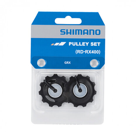 derailleurwielset GRX RD-RX400 staal 10S zwart 2 stuks