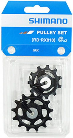 derailleurwielset GRX RD-RX810 staal 11S zwart 2 stuks