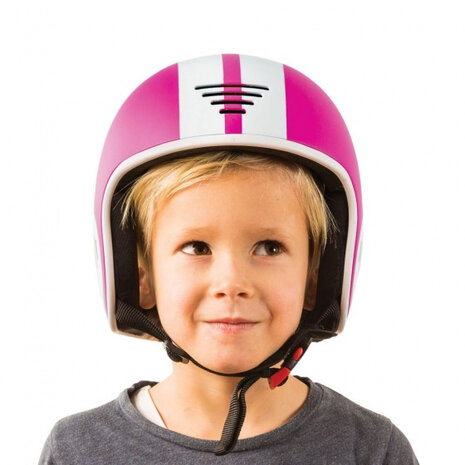 helm Bobbi junior 51-55 cm ABS roze/wit