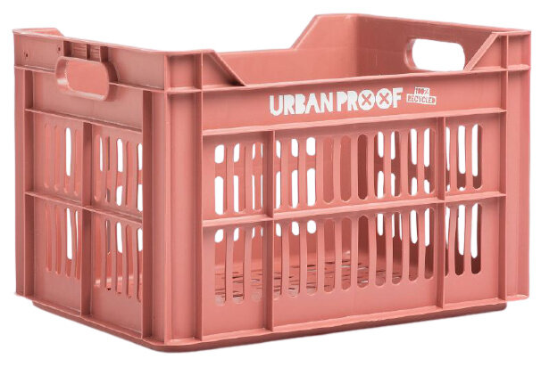 fietskrat 30 liter polypropyleen warm roze