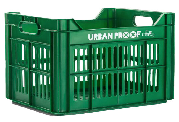 fietskrat 30 liter polypropyleen groen