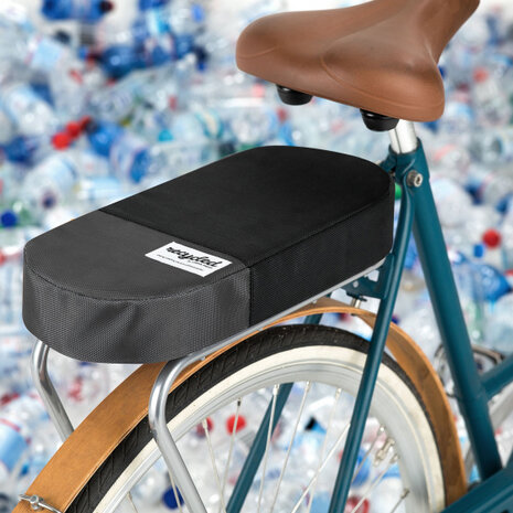 bagagedragerkussen 37 cm polyetheen zwart