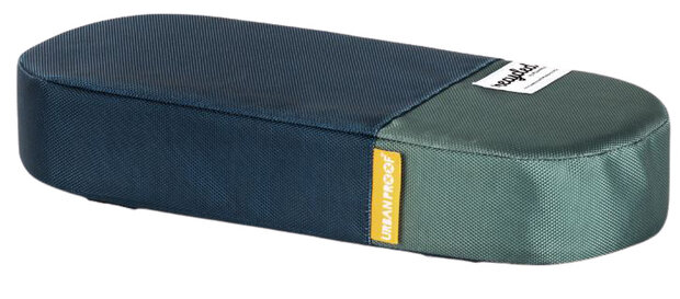 bagagedragerkussen 37 cm polyetheen blauw/groen