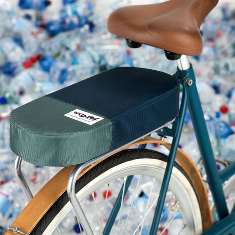 bagagedragerkussen 37 cm polyetheen blauw/groen