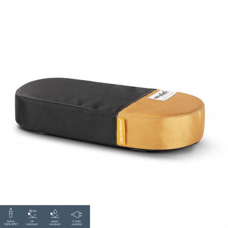 bagagedragerkussen 37 cm polyetheen grijs