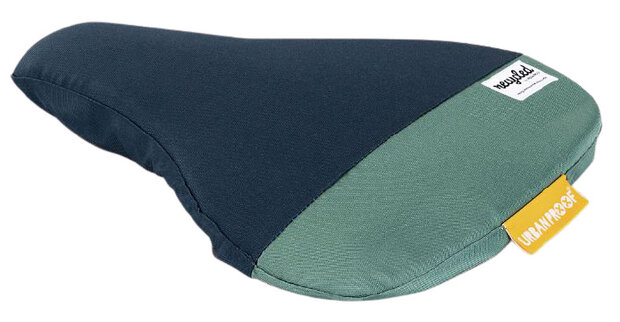 zadeldek 27 x 22 cm polyetheen blauw universeel