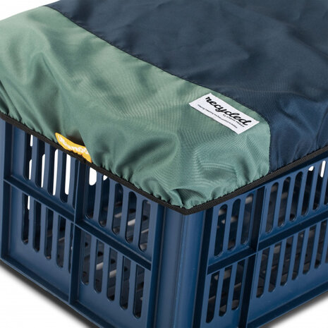 krathoes 40 x 30 cm polyetheen blauw/groen