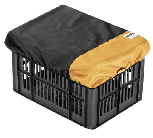 krathoes 40 x 30 cm polyetheen grijs/geel