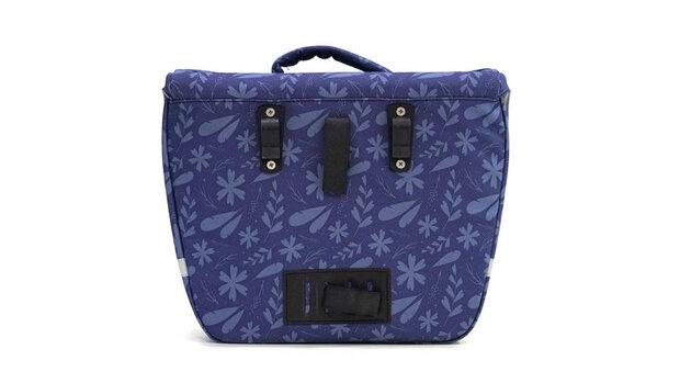fietstas Flora 19 liter 38 x 30 cm blauw