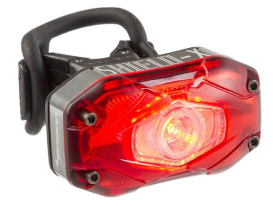 achterlicht Shield-X Auto led oplaadbaar 300 lm rood/zwart