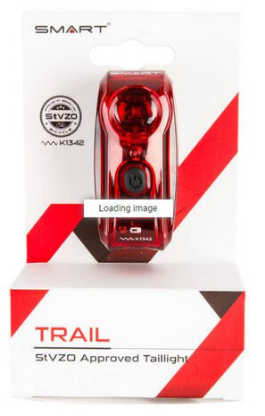 achterlicht Trail led batterij rood/zwart