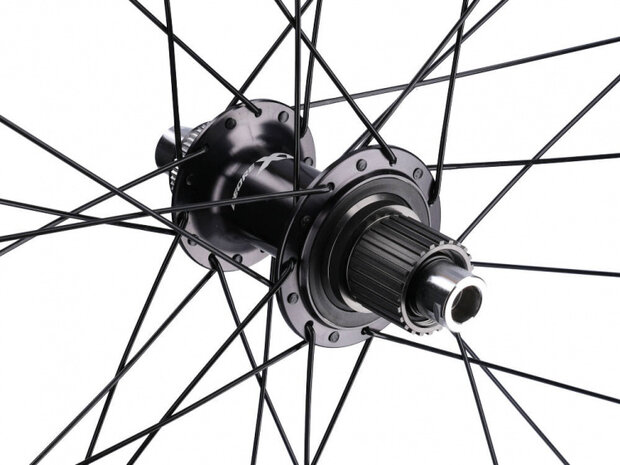achterwiel Deore XT M8120 29 inch E-Thru boost zwart