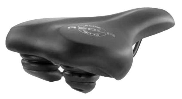 zadel Asola Plus 27 cm polyurethaan/PPE zwart