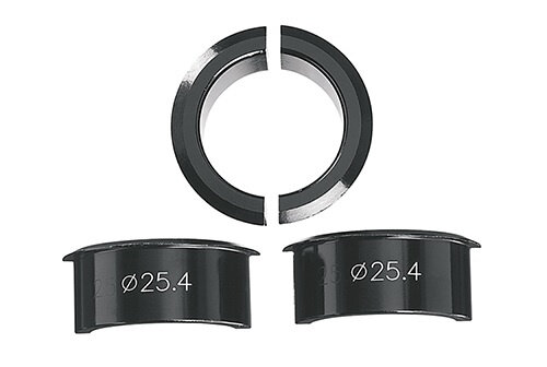 vulbus stuurbocht 25,4 mm aluminium zwart 4-delig
