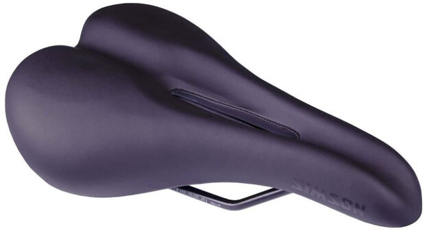 zadel Hybrid unisex 26,8 x 17,4 cm foam/staal zwart