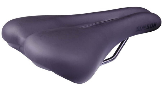 zadel Hybrid unisex 26,8 x 17,4 cm foam/staal zwart