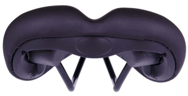 zadel Hybrid unisex 26,8 x 17,4 cm foam/staal zwart