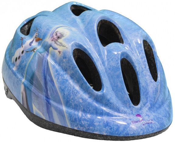 fietshelm Frozen meisjes blauw maat 52-56 cm
