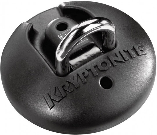 vloer-/muuranker Stronghold 19 cm staal zwart/zilver