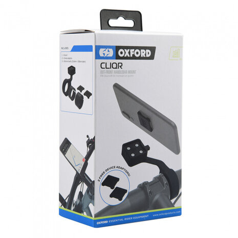 telefoonhouder fiets Cliqr 25,4-31,8 mm zwart