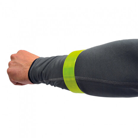 reflectie-armband geel one-size