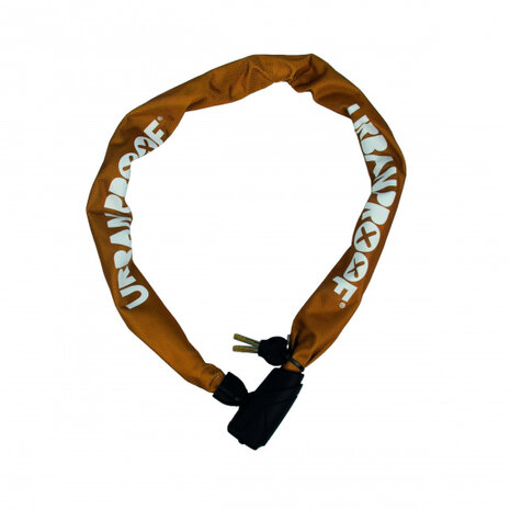 kettingslot 100 cm 8 mm staal/polyester oranje 3-delig