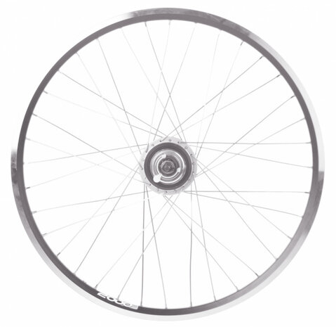 achterwiel Zac 2000 28 inch Nexus 7 rollerbrake alu zilver