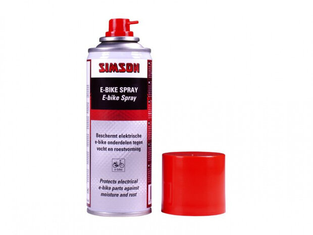elektro beschermingsspray e-bike 200 ml rood/wit