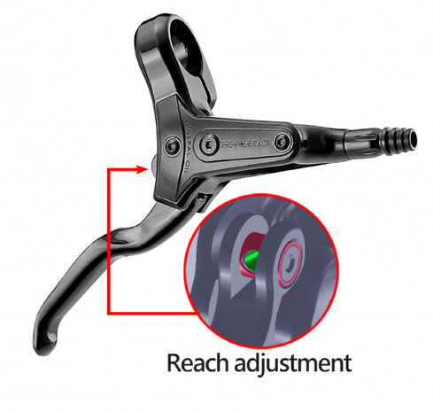 remgreep Auriga HD-M285 links aluminium zwart