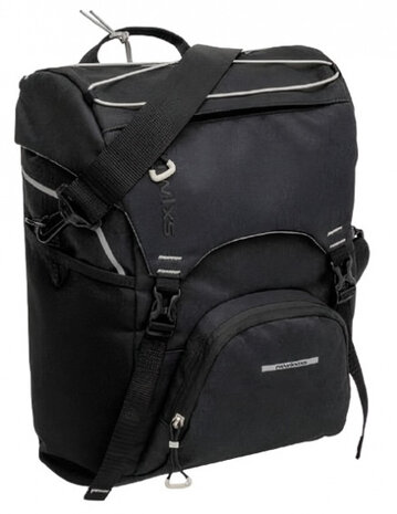 fietstas Rear Rider 16 liter polyester/mesh zwart