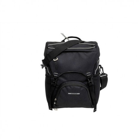 fietstas Rear Rider 16 liter polyester/mesh zwart