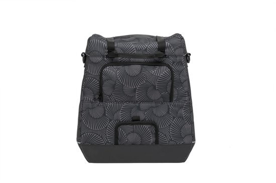 fietstas Alba Selo 17 liter polyester grijs/zwart