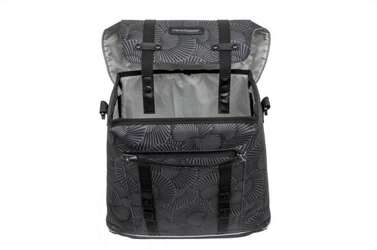 fietstas Alba Selo 17 liter polyester grijs/zwart