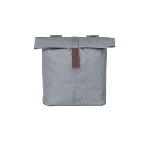 dubbele fietstas City 28-32 liter grijs &ndash; 18072