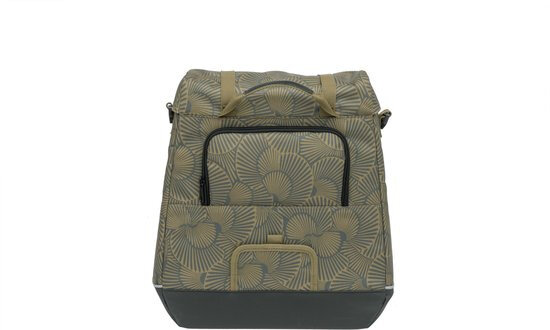 fietstas Alba Selo 17 liter polyester bruin/zwart